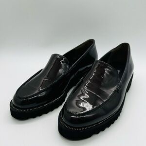 Paul Green Brown Patent Leather Women's Loafers Size 6.5 US